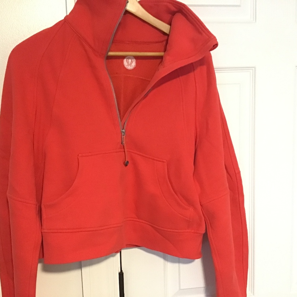 Lululemon oversized XS/s 1/2 zip  red